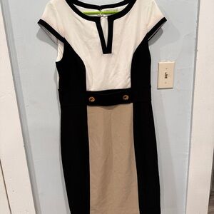 Elegant Black and White Dress